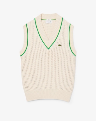 Unisex Crochet Effect Sweater Vest