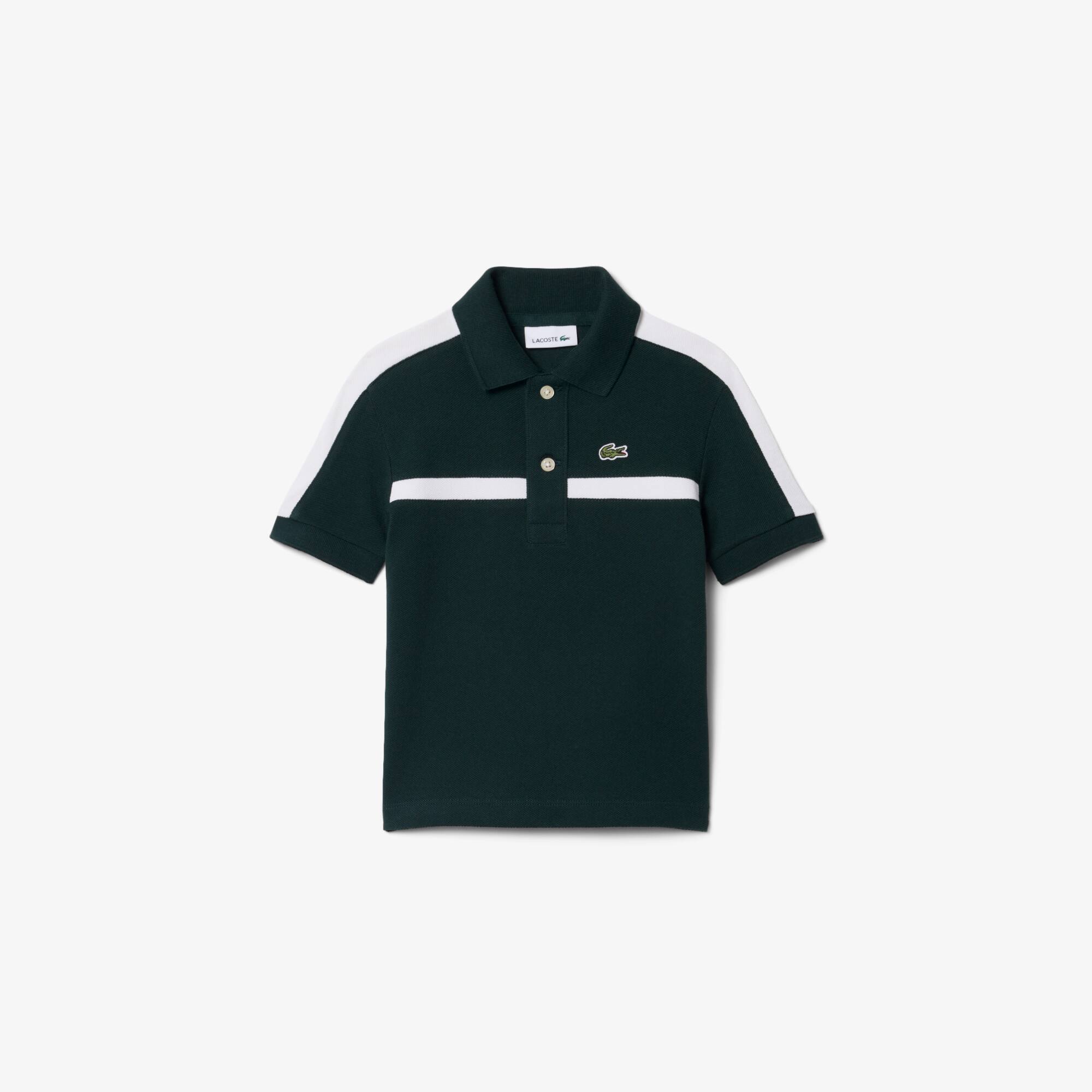 Color-Block Petit Piqué Polo Shirt