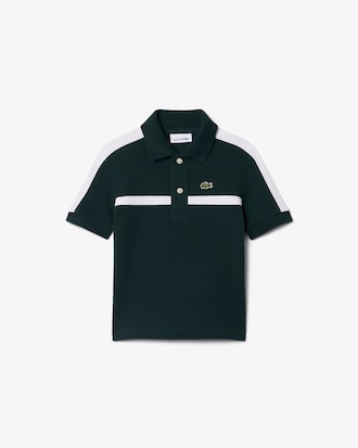 Polo de Petit Piqu&eacute; con Bloques de Color