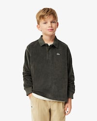 Kids' Long Sleeve Velour Polo