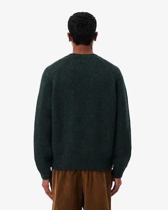Mercerized Knit Wool Cardigan