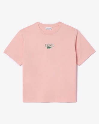 Women's Relaxed Fit Printed Cotton T-Shirt 