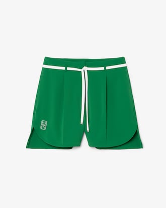 Oversized Pleated Bermuda Shorts
