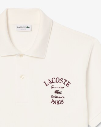 Polo de Petit Piqu&eacute; Bordado de Corte Cl&aacute;sico