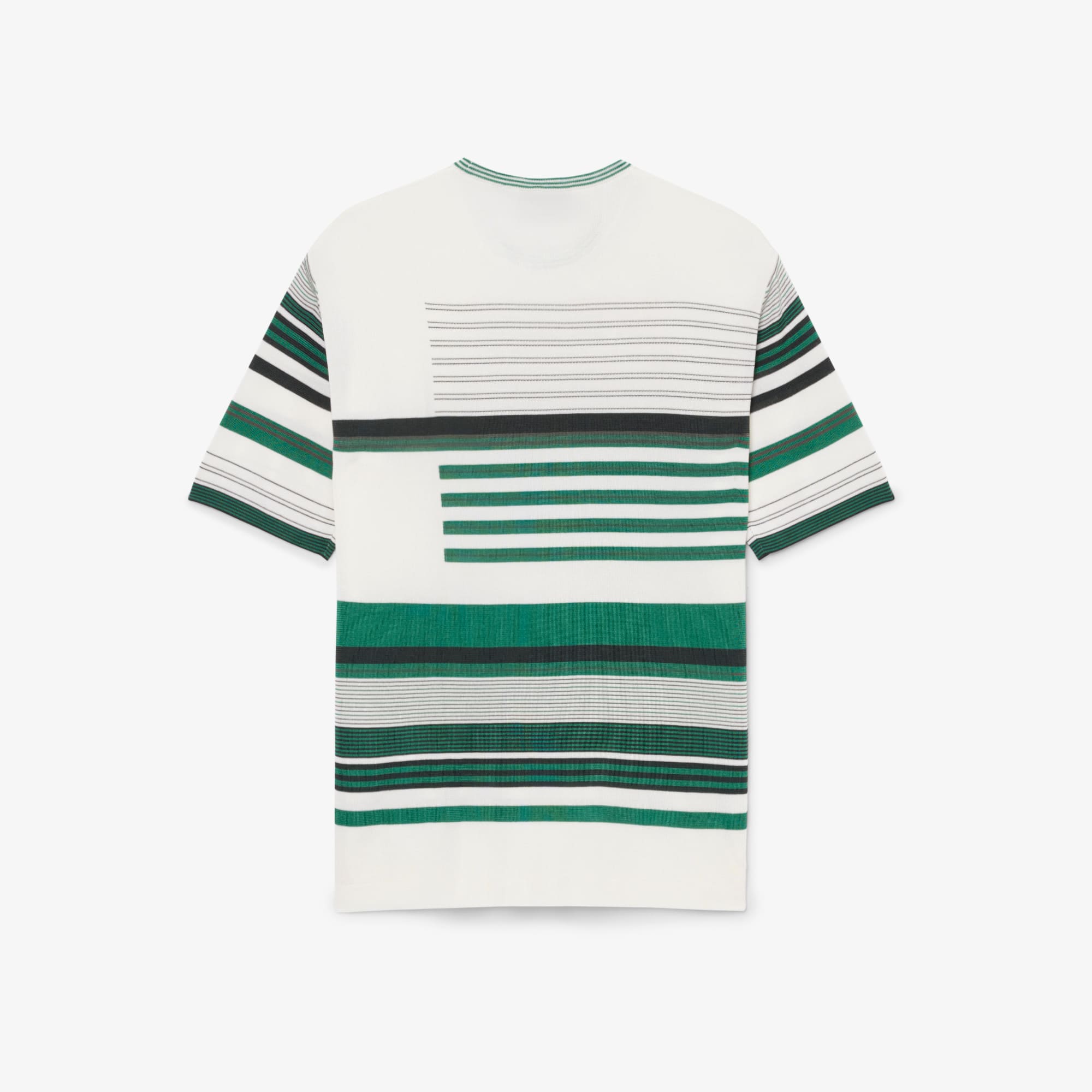 Runway Oversized Striped Satin T-shirt