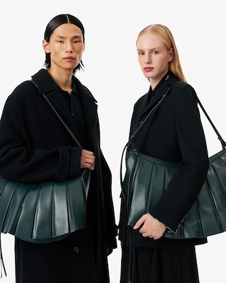 Runway XL Lenglen Suede Leather Hobo Bag