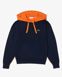 Women&rsquo;s Hooded Sweatshirt Cut Bicolor Cotton Sweater