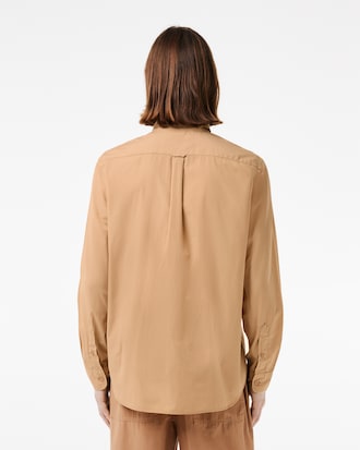 Men's Relaxed Fit Washed Effect Poplin Shirt