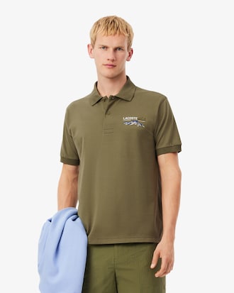 Men's Classic Fit Embroidered Motif Piqu&eacute; Polo