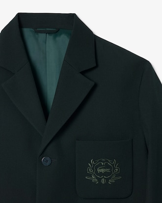 Shield Accent Wool Blend Blazer