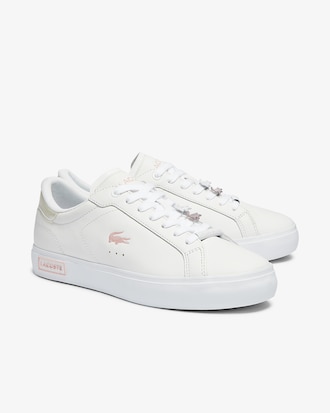 Women's Powercourt Leather Iridescent Detail Sneakers