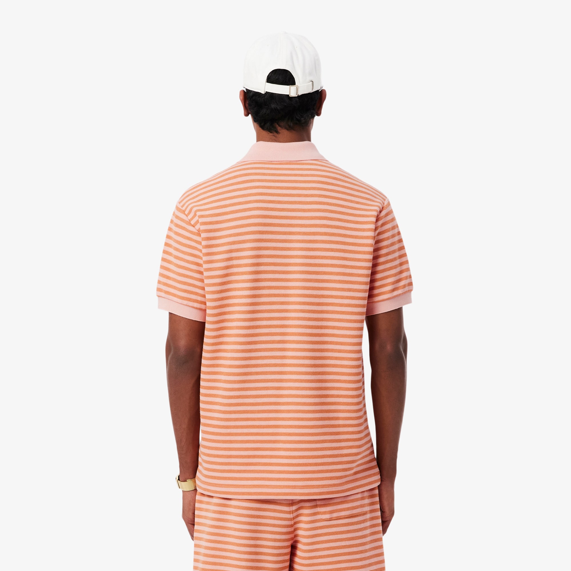 Classic Fit Textured Striped Polo Shirt - Polo Shirts - New In
