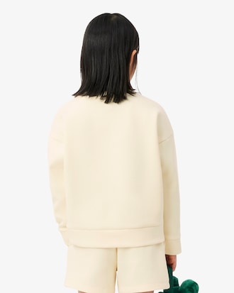 Embroidered Badge Neoprene Sweatshirt