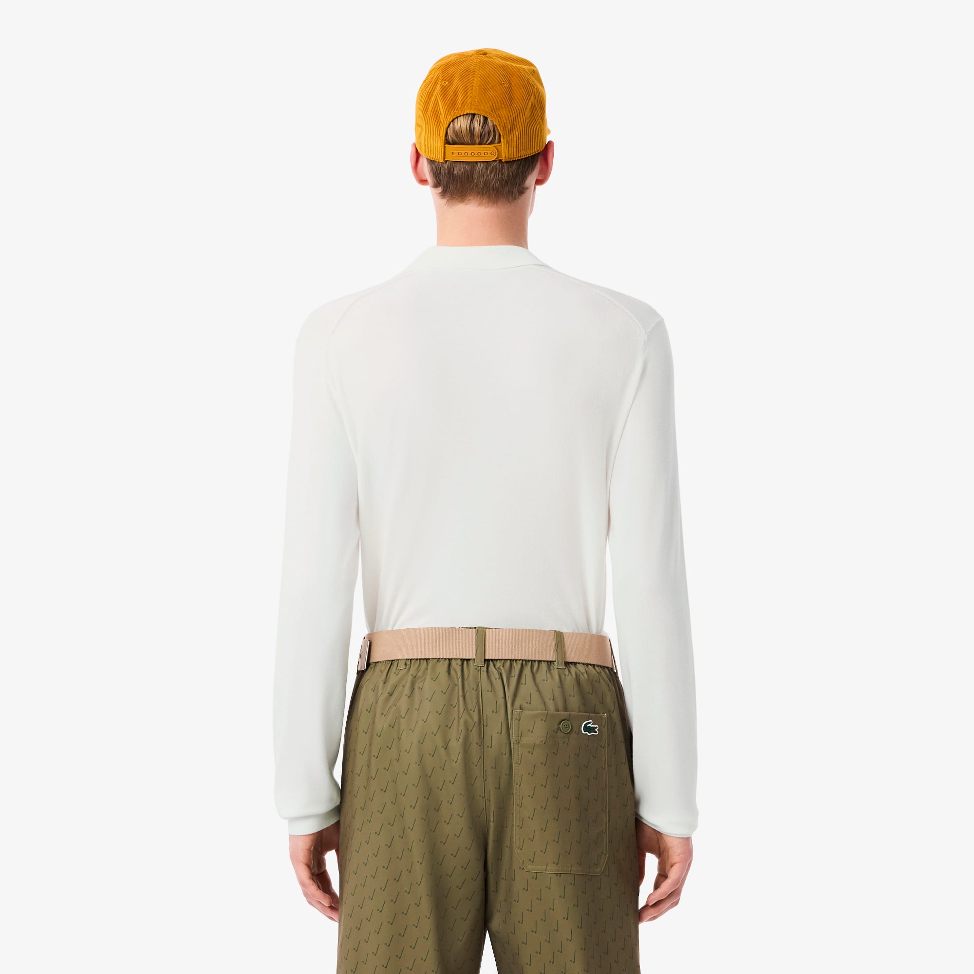 Men's Polo Collar Stretch Golf Sweater
