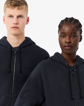 Unisex Loose Fit Washed Effect Hoodie