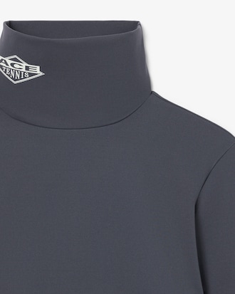 Runway High Neck Printed Stretch T-shirt