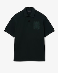 Runway Loose Fit Shield Piqu&eacute; Polo Shirt