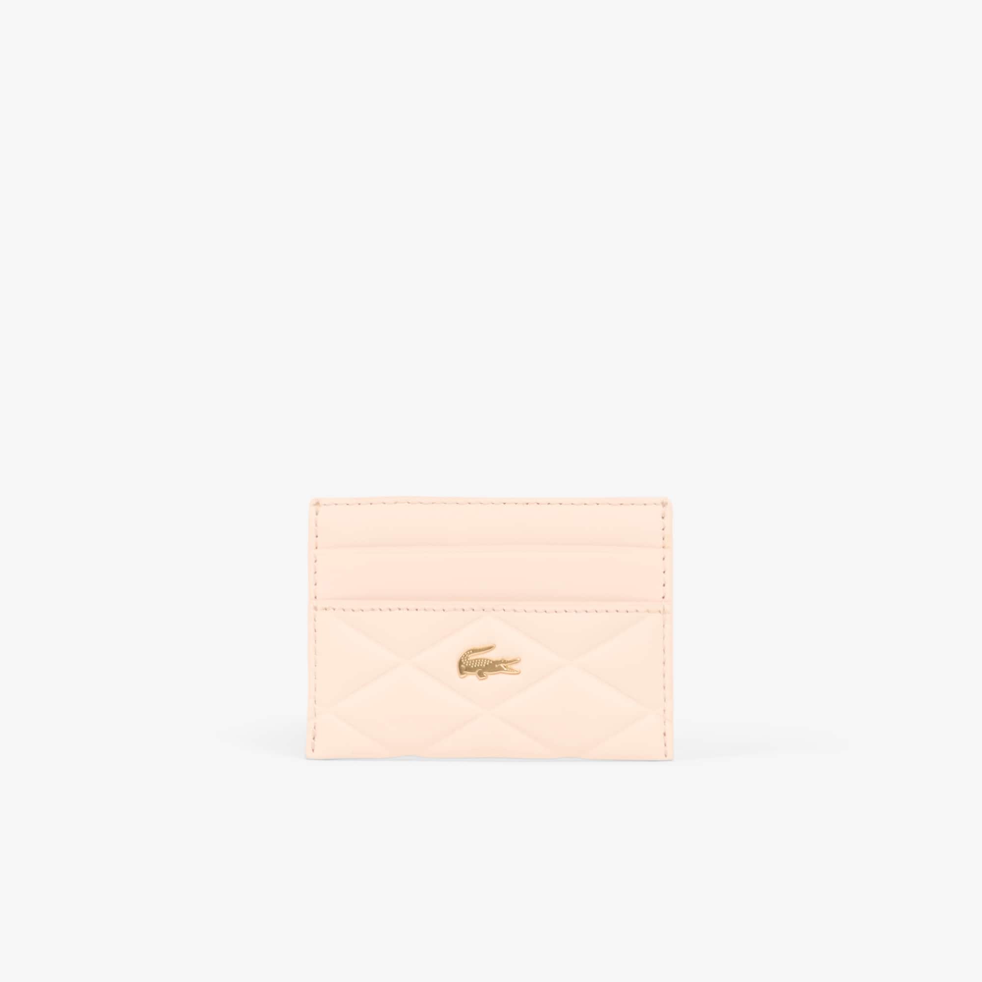 Lacoste Crocodelle Leather Cardholder - One Size In Green