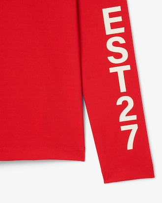 Runway High Neck Printed Stretch T-shirt