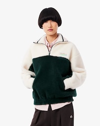 Women's High-Neck Oversized Fleece Sweatshirt