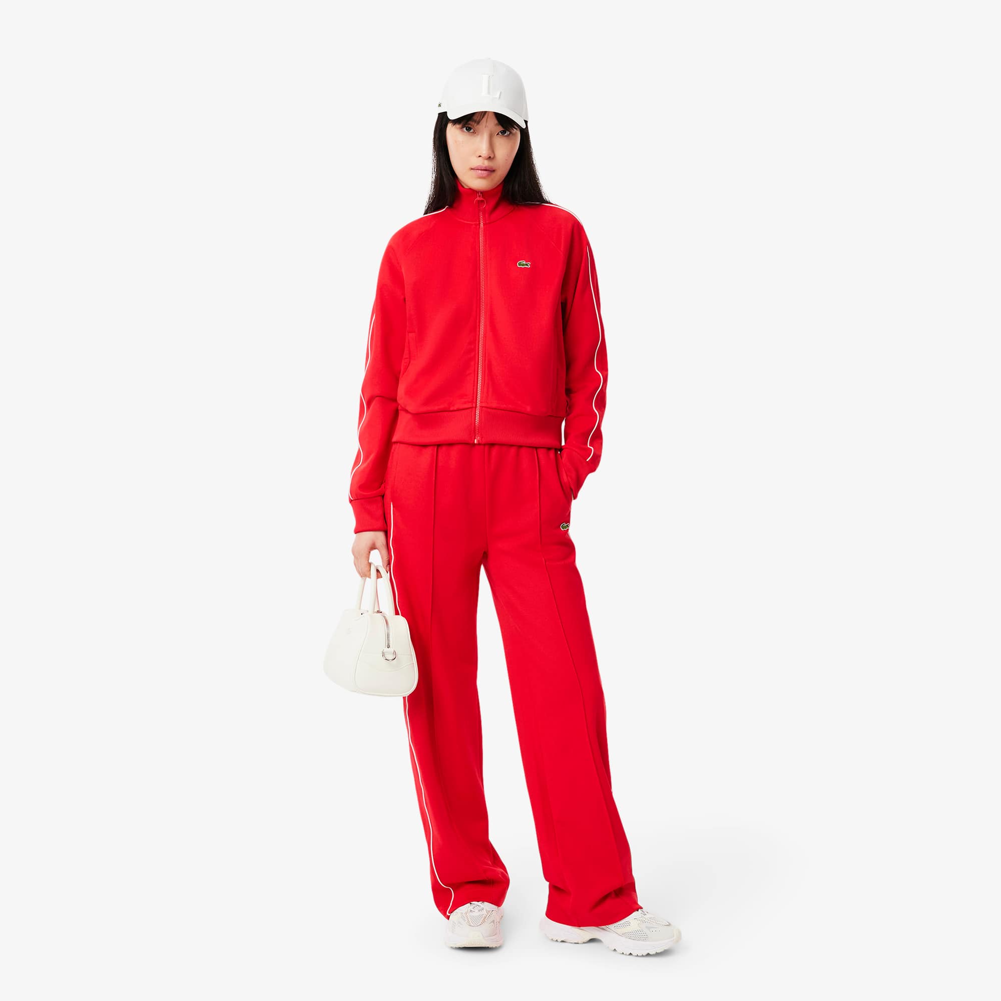 Women's Paris Zip-Up Piqué Sweatshirt - Sweaters & Sweatshirts