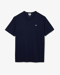 Men’s Tall Fit Ribbed V-Neck Cotton T-Shirt