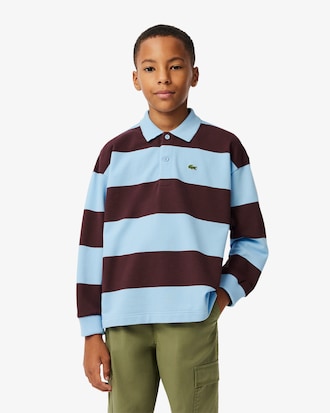 Kids' Striped Cotton Polo