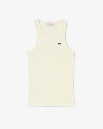 Débardeur femme Lacoste slim fit en coton biologique
