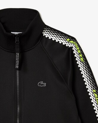 Women&rsquo;s Loose Fit Logo Stripe Zip-Up Sweatshirt