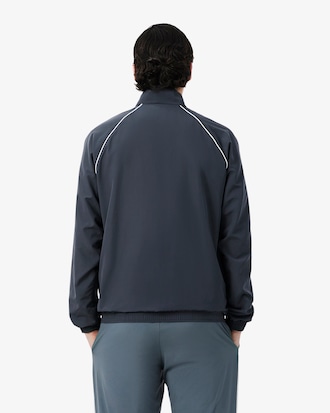 Sport Water-Repellent Trim Accent Track Jacket
