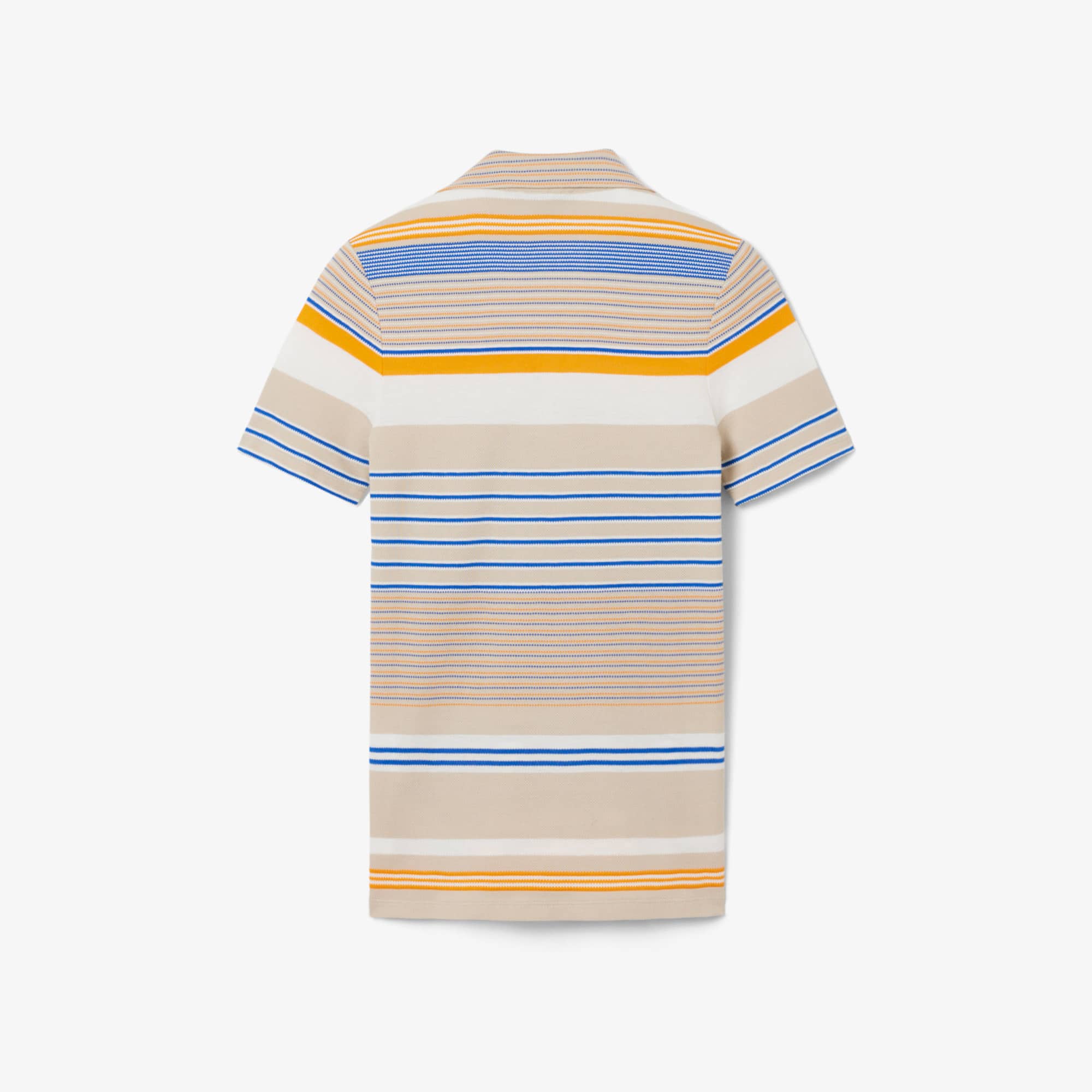 Runway Slim Fit Striped Piqué Polo Shirt