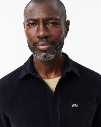 Men's Regular Fit Velour Shirt