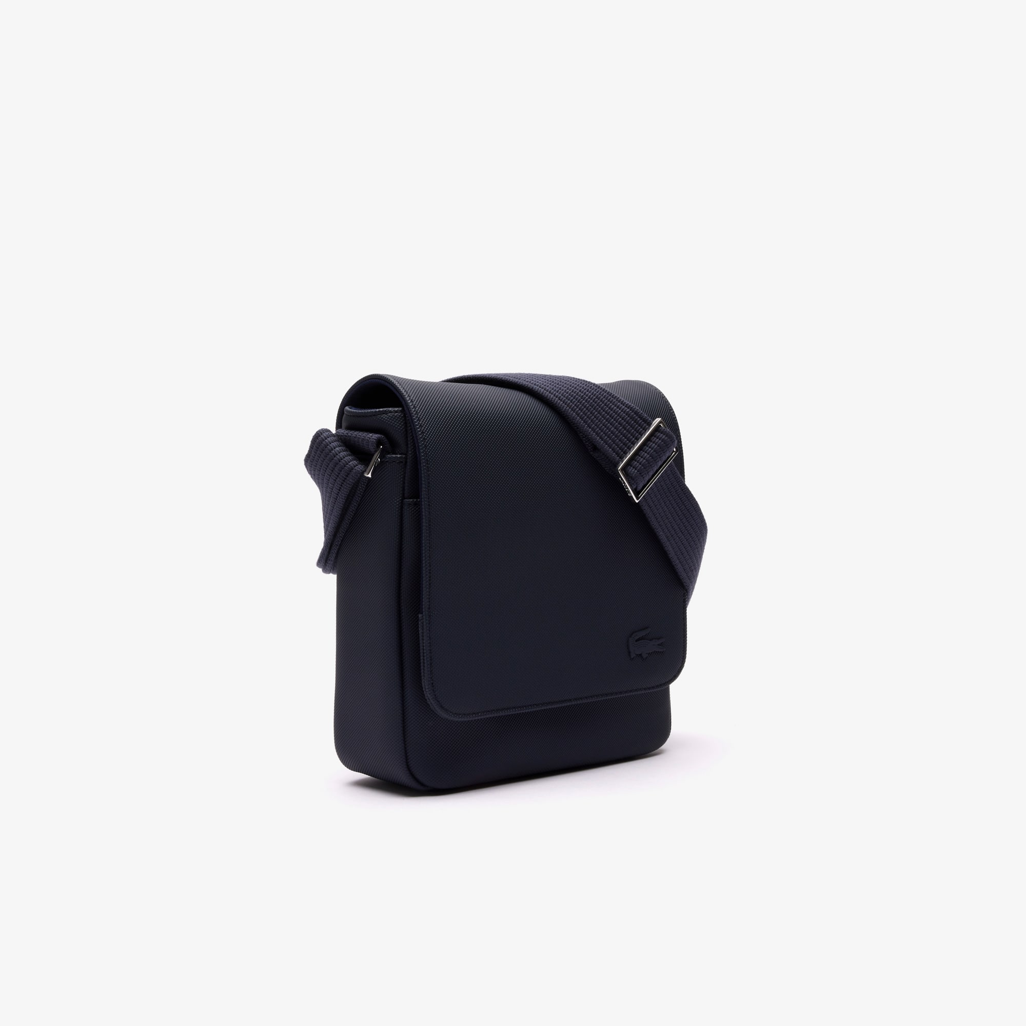 LACOSTE NJ3286H-021 ネイビー バッグ Men's Small LCST Flat Piqué Shoulder Bag - Bags - New In