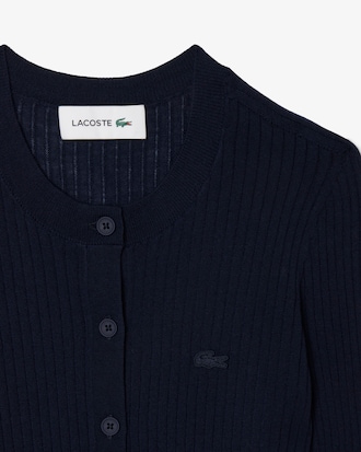 Women's Rib Knit Merino Wool Cardigan