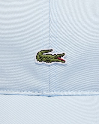 Casquette unisexe unie Lacoste en twill de coton biologique