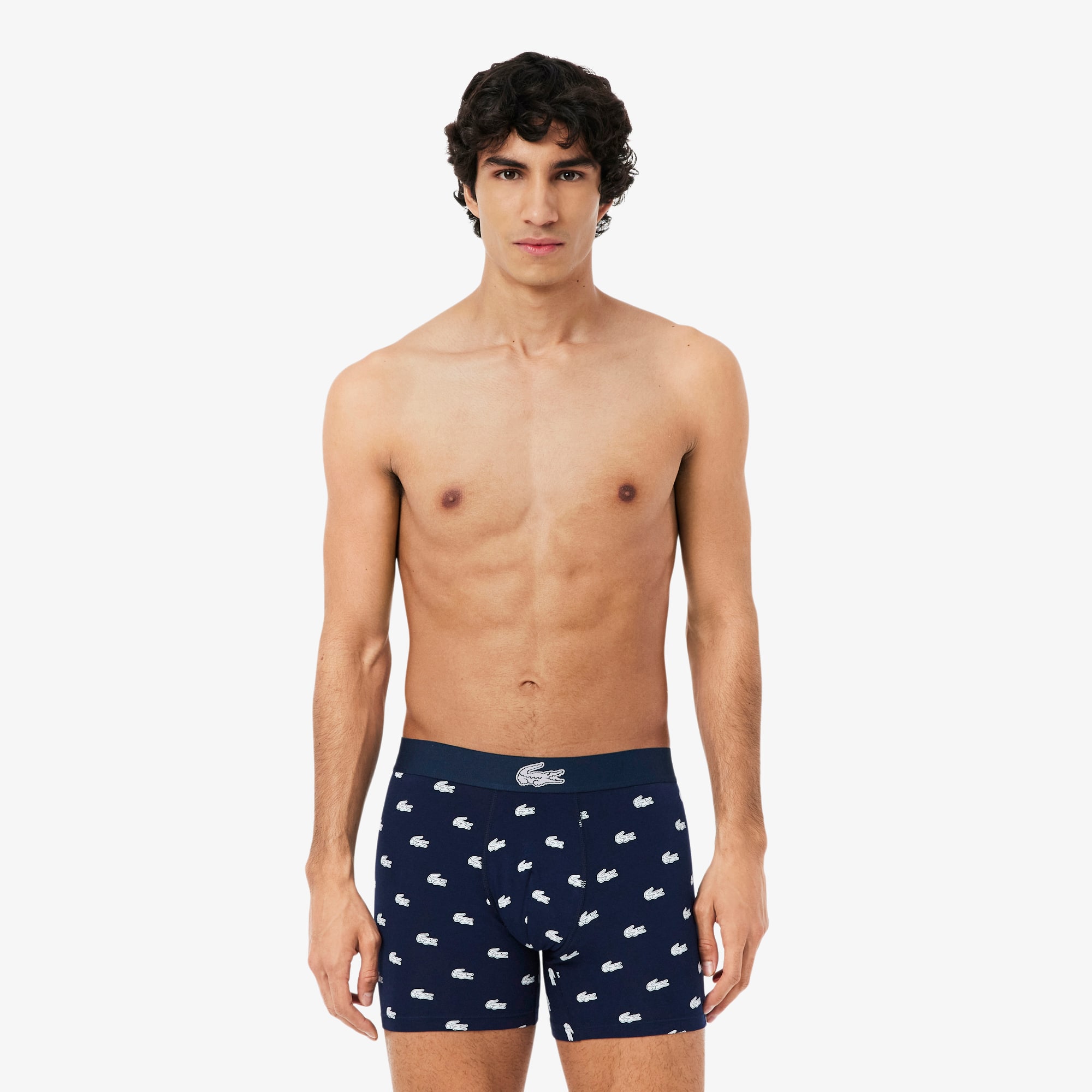Lacoste 3-Pack Stretch Cotton Print Boxers