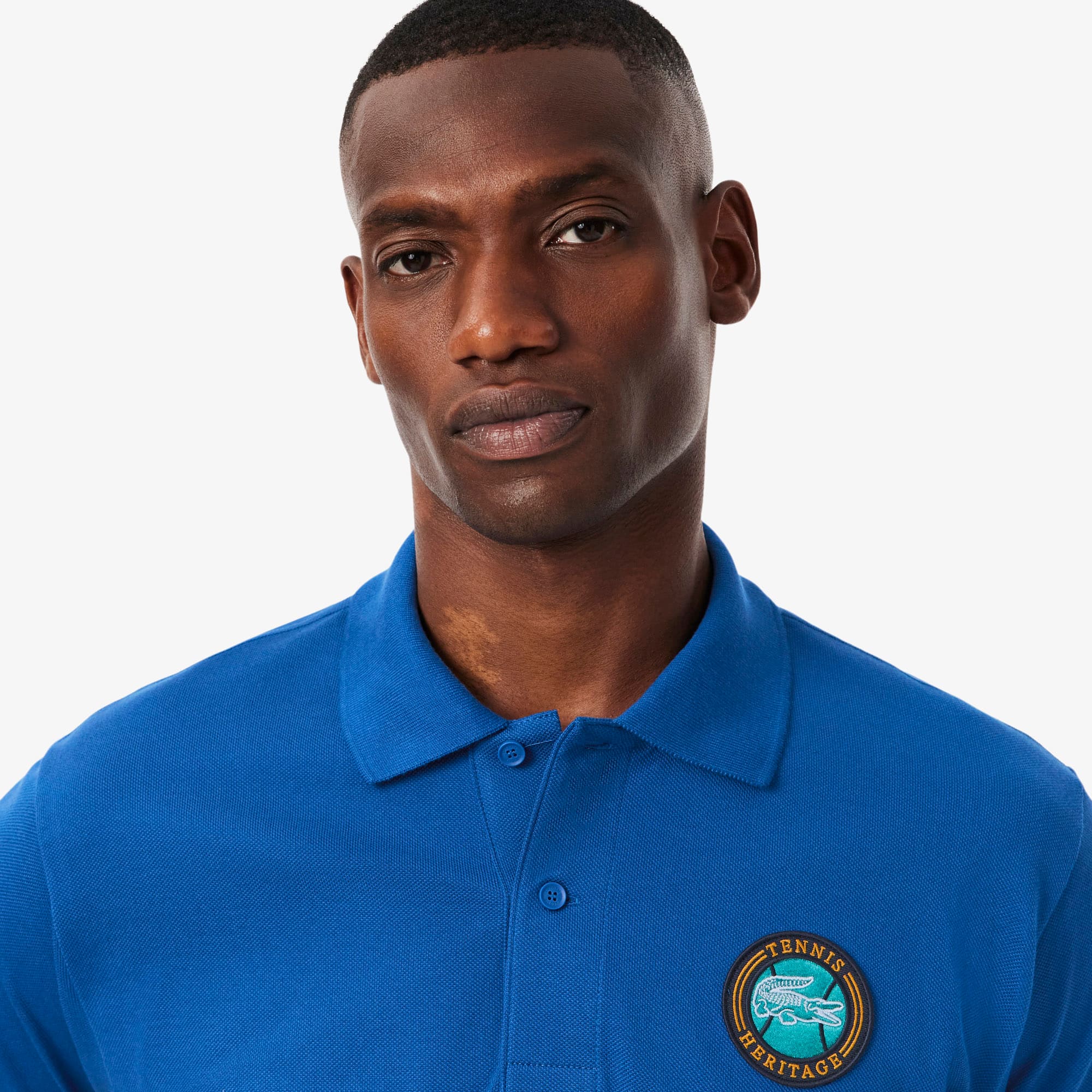 Men's Classic Fit Petit Piqué Badge Polo - Polo Shirts - New In