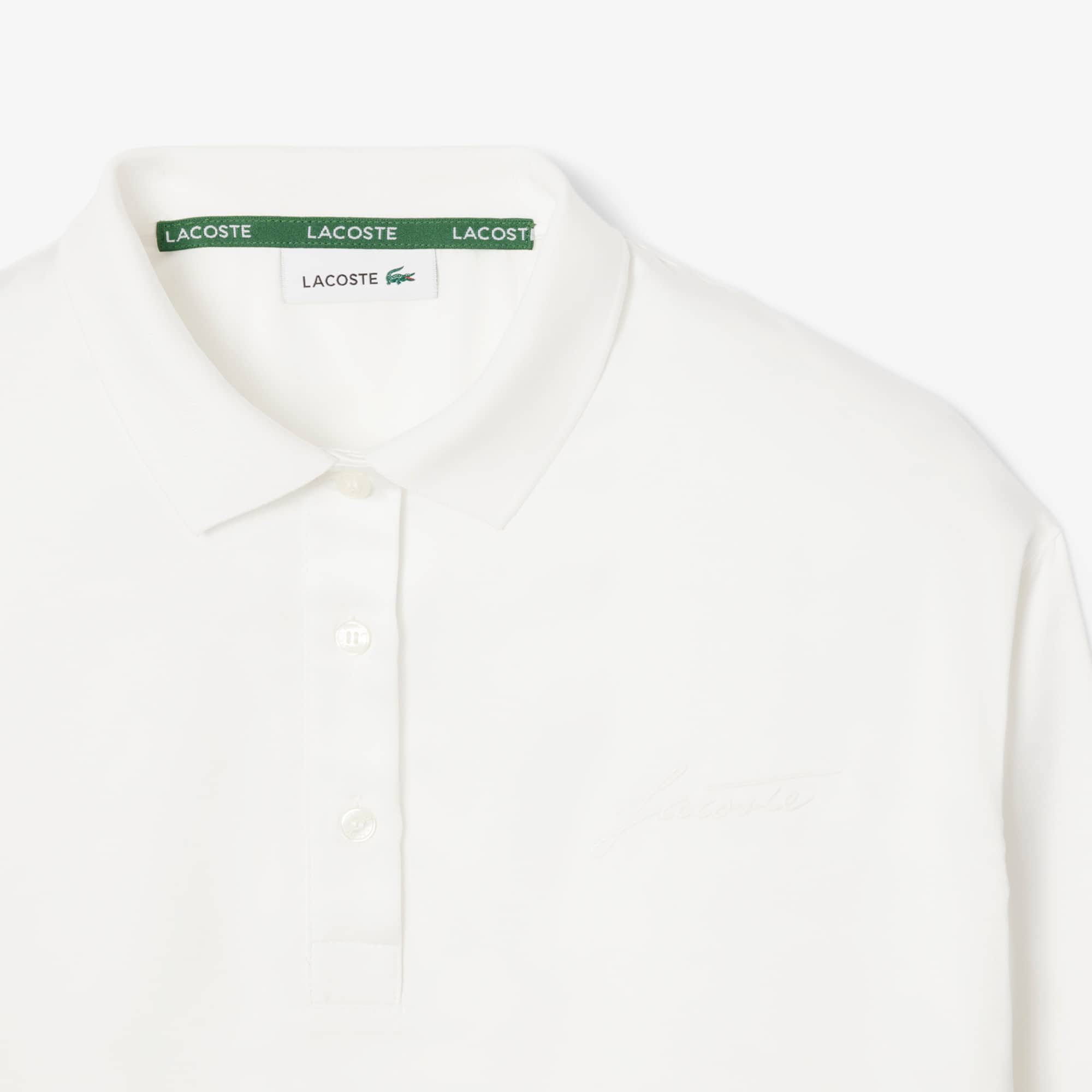 Women's Long Sleeve Oversized Satin Polo - Recycled Materials