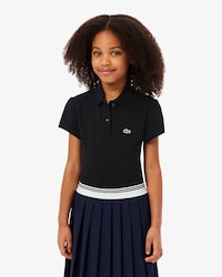 Girls' Scalloped Collar Piqu&eacute; Polo