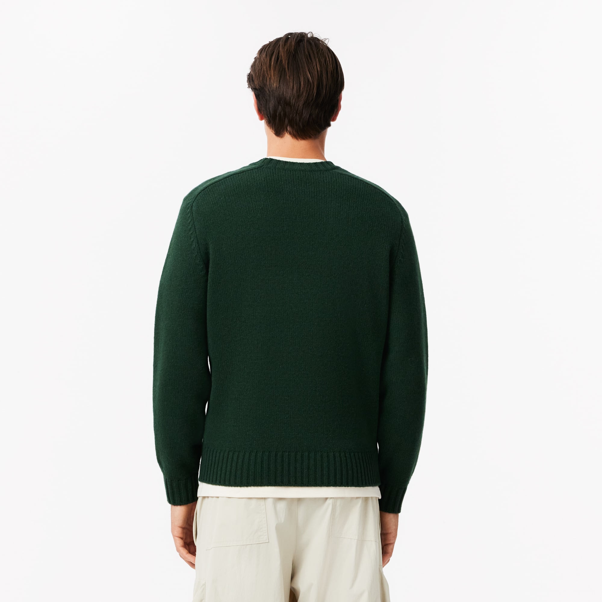 Men's Crocodile Motif Wool Sweater - Sweaters & Sweatshirts - New