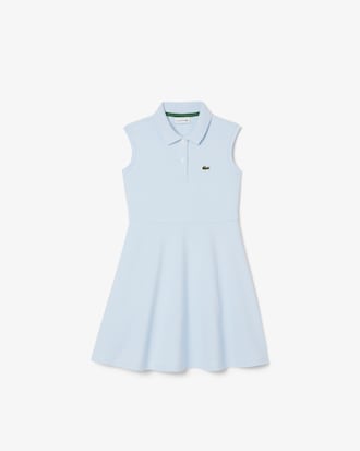Kids' Sleeveless Stretch Piqué Polo Dress