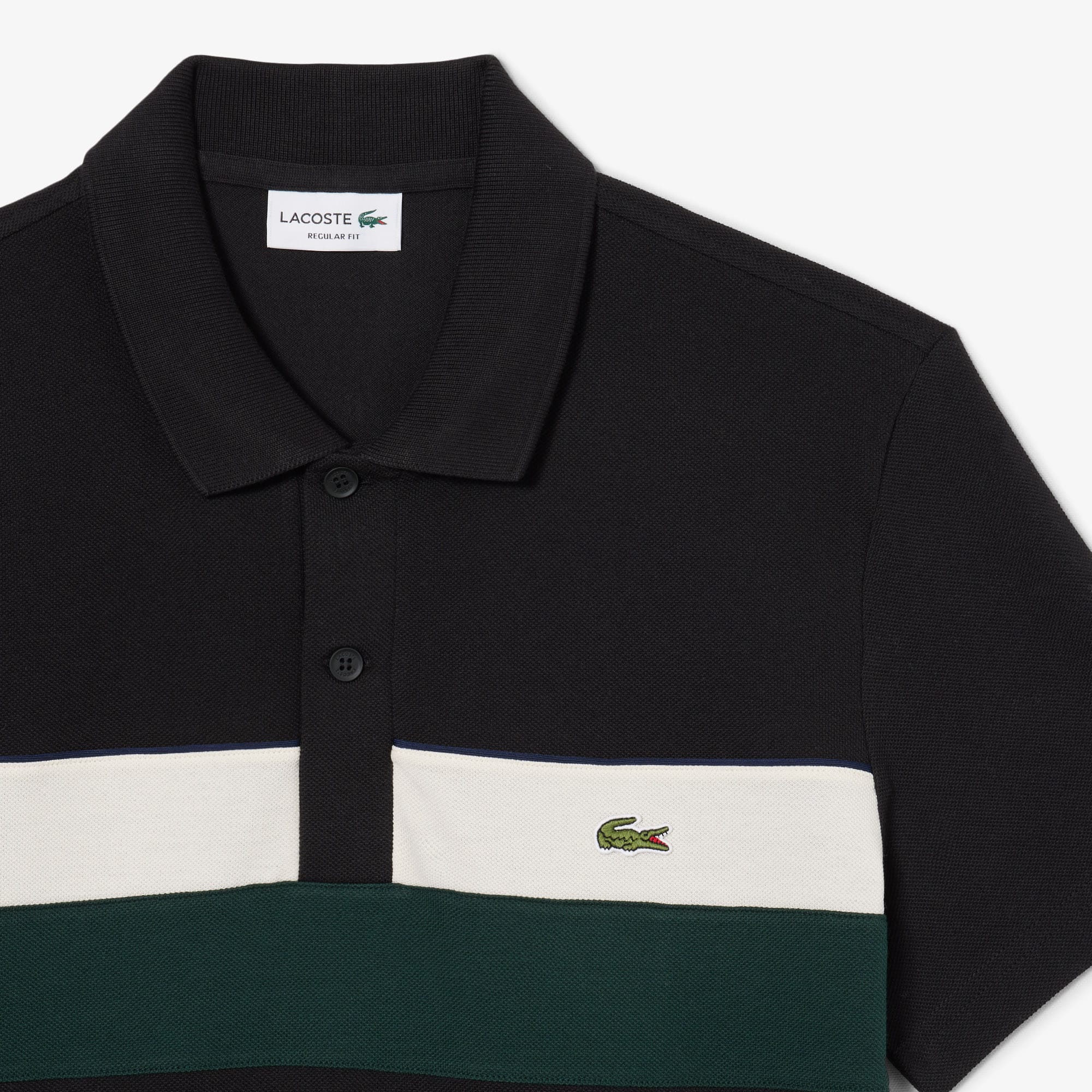 Men's Regular Fit Colorblock Petit Piqué Polo