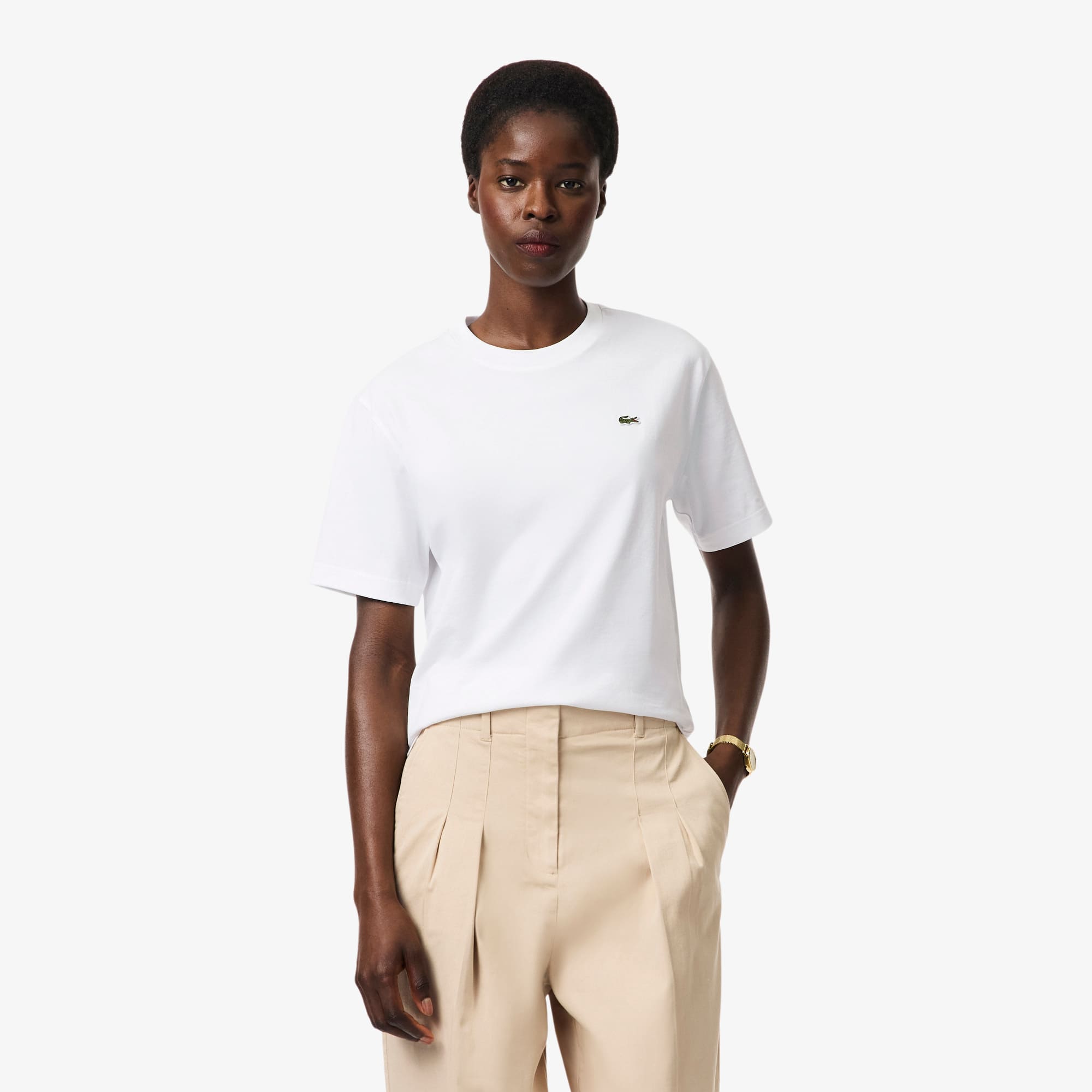 Women's Relaxed Fit Soft Cotton T-Shirt - T-Shirts & Tops - New In