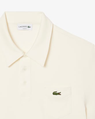 Polo de algod?n de corte ajustado para hombre