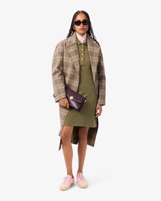 Women's Slim Fit Stretch Mini Piqu&eacute; Polo Dress