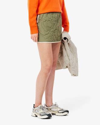 Women's Reversible Embroidered Quilted Mini Skirt