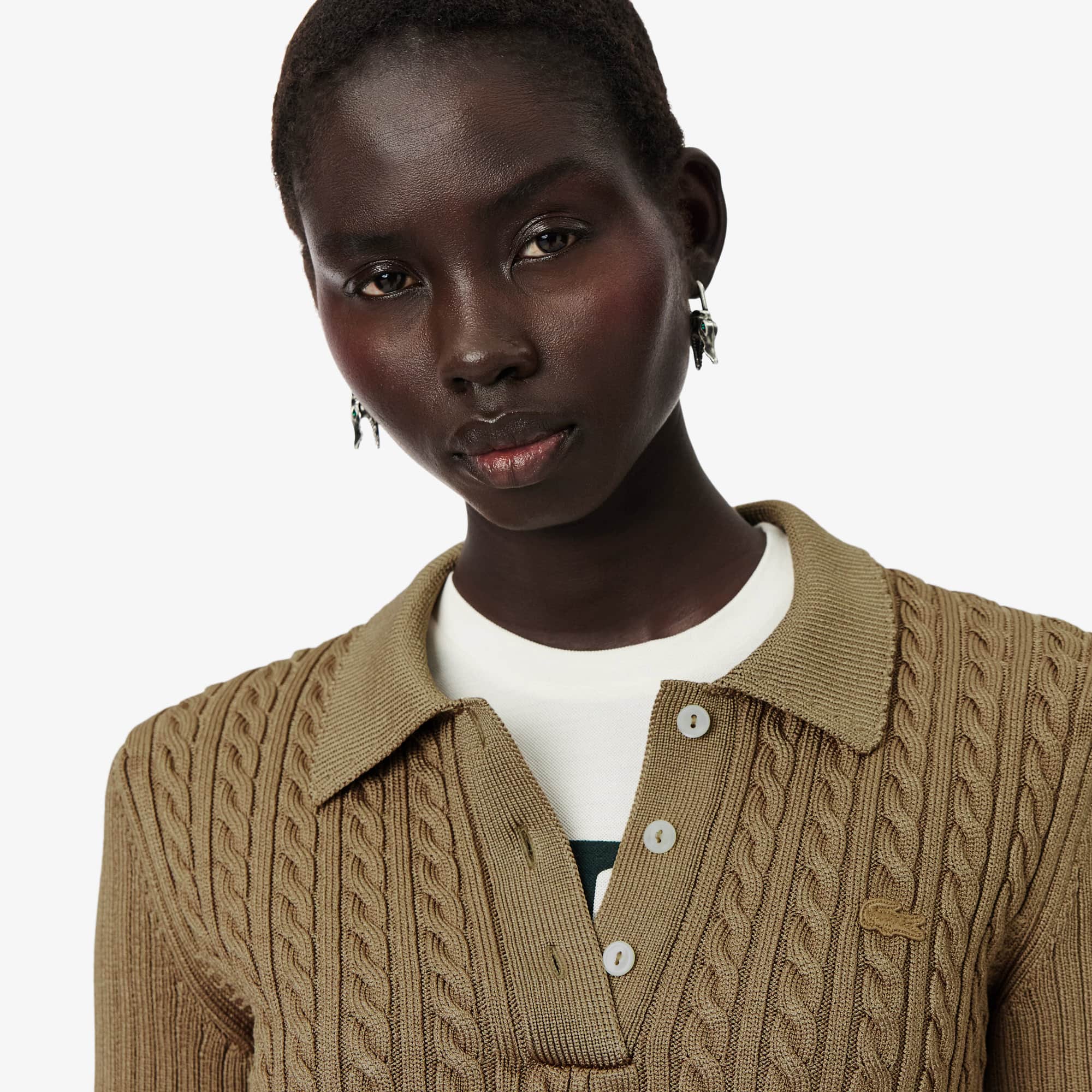 トップス H COTTON NYLON CORD POLO COLLAER KNIT トップス H COTTON NYLON CORD POLO COLLAER KNIT トップス H COTTON