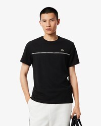 Playera De Punto De Algod&oacute;n Con Ribete De Logo Para Hombre