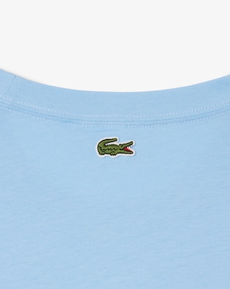 Men's Tennis Court Print Cotton T-Shirt