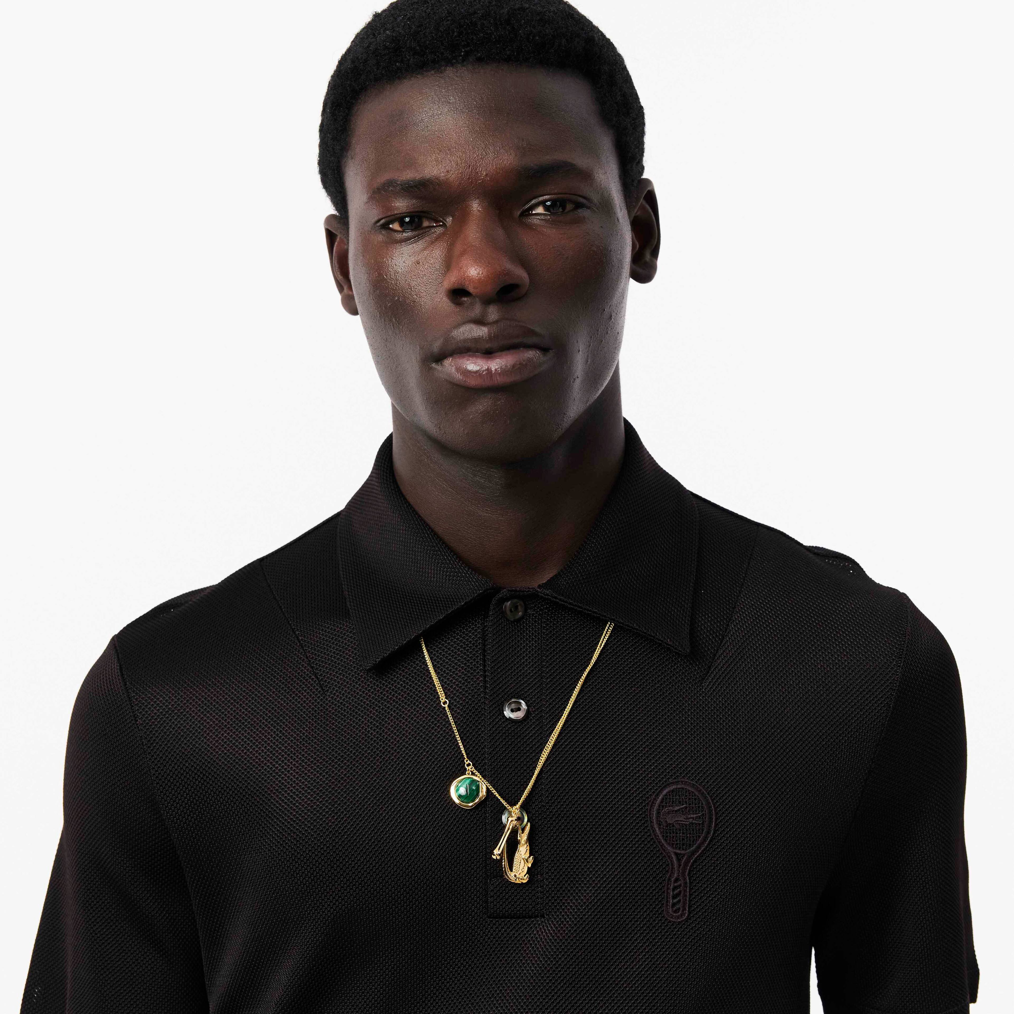 Men's Runway Regular Fit Satin Piqué Polo - All polos - New In